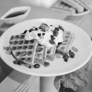 Waffles With Mix Berries
