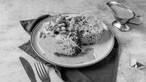 Herb Marinated Spicy Steak With Mexican Rice [Grilled Paneer Steak]
