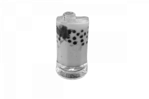 Strawberry Cheese Cake Mixed With Tapioca Pearls, Milk And Black Tea