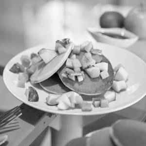 Pancakes With Assorted Fruits
