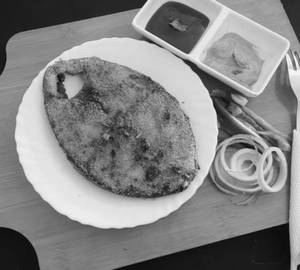 King Fish Rava Masala Fry (slice 1pc.)  ( Haya )