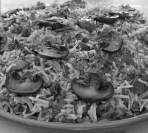 Mushroom Schezwan Fried Rice ( Haya )