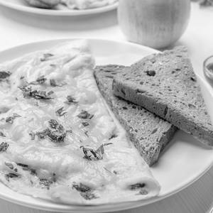 Omelette And Toast