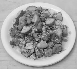 Paneer and soya salad