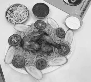 Half chicken mandi