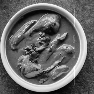 Chicken red curry - aromatic fresh red colored traditional gravy