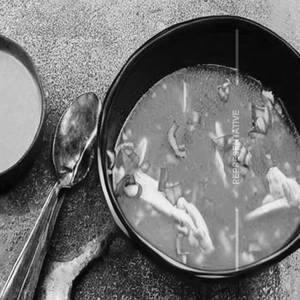 Pink Broth Soup Chicken