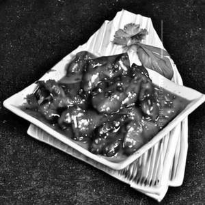 Chicken in black pepper sauce