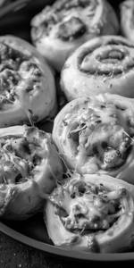 Sausage pepper onion pizza roll