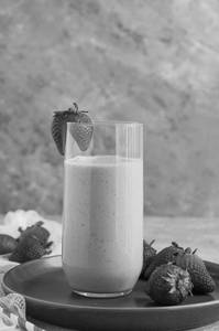 Strawberry ice cream shake