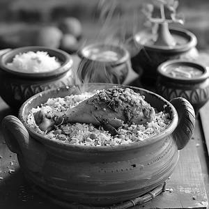 Matka Kodi Pulao With Pot
