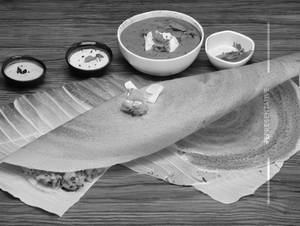 Butter Onion Masala Dosa