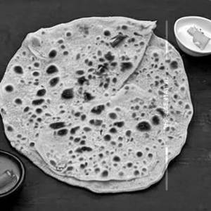 Papad Pyaz Parantha