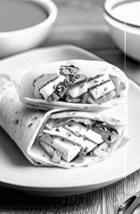 Malai paneer wrap