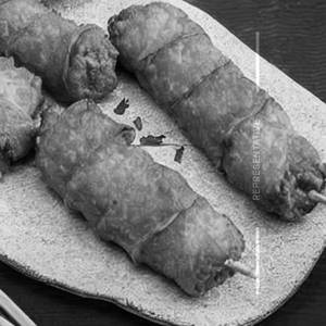 Fried Chicken Sausage Egg Roll                                  