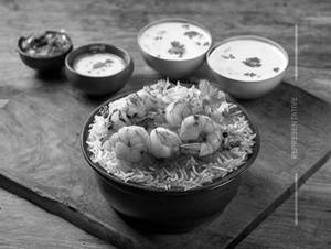 Prawns biryani