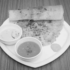 Garlic masala dosa