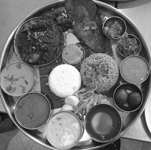 Surmai , Prawns, Khekda Combination Thali