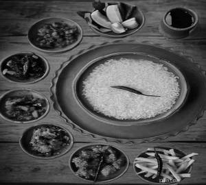Charra pona fish thali