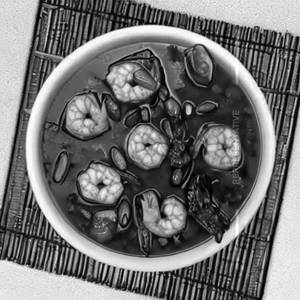 Prawns Manchurian Rice