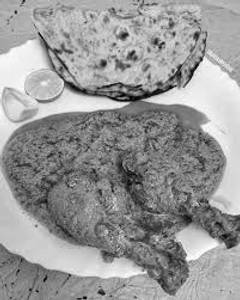 1 Chicken Leg Piece + 4 Tandoori Roti
