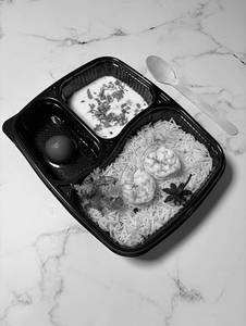 Half Prawns Biryani + Gulab Jamun