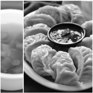 Chicken Momo 8Pcs & Veg Clear Soup
