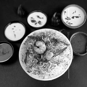 Prawns Handi Biryani