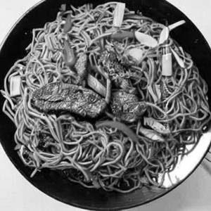 Lamb Pan Fried Noodles