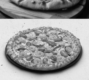 Prawns pizza
