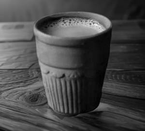 Tea with cardamom and ginger cups