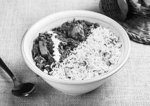 Palak Subji & Kaju Pulao Bowl
