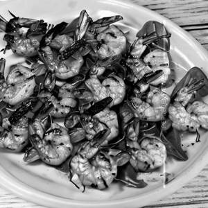 Char-Grilled Prawns Lasuni