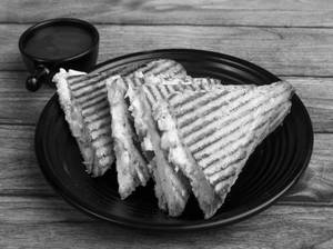 Veg Cheese Rosty Grilled Sandwich