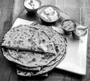 Cheese Aloo Methi Paratha