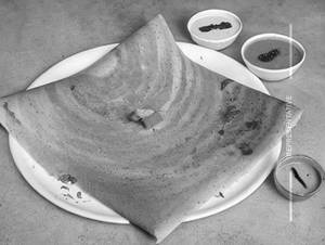 Onion Rava Sada Dosa