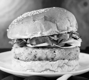 Double Aloo Tikki Burger With Cheese