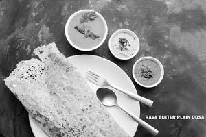 Rava Butter Plain Dosa