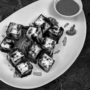 Paneer Burnt Garlic Dry