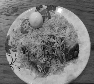 Chicken Egg Biryani Half