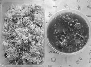 Manchurian Gravy With Fried Rice