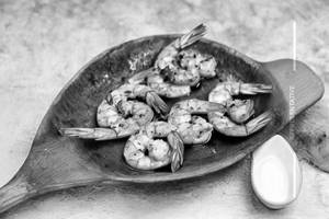 Pan Seared Prawns
