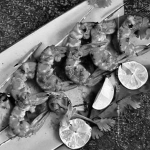 Tandoori Garlic Prawns        