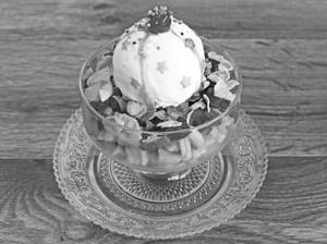 Mix Fruit With Icecream  