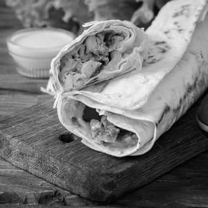 Rumali Shawarma With Boost Shake