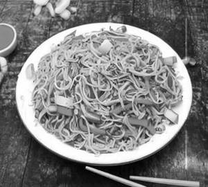 Veg hakka noodles
