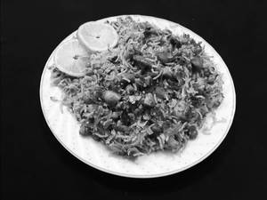 Mushroom kaju biryani