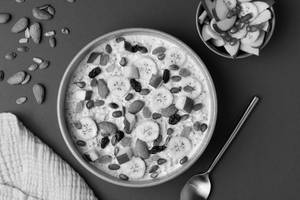 Apple Caramel Oatmeal Overnight Oats [Protein -21g, Fiber-11.1g]