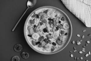 Dry Fruit Overnight Oats [Protein -22g, Fiber-10.1g]