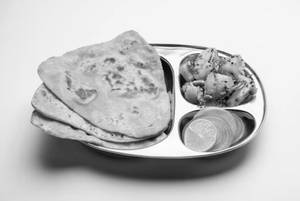 Paratha Bhaji with Curd